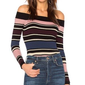 Cupcakes and cashmere Nadria off shoulder top